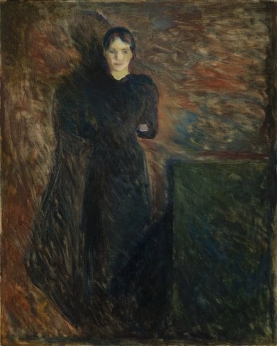Dame i svart av Edvard Munch