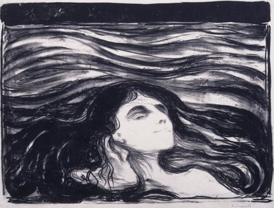 Lovers in the Waves av Edvard Munch