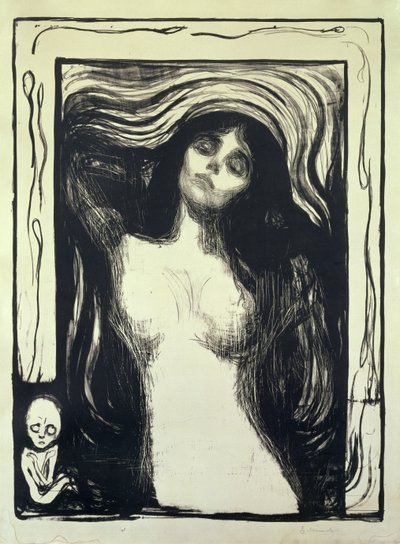 Madonna, Loving Woman (tresnitt) av Edvard Munch