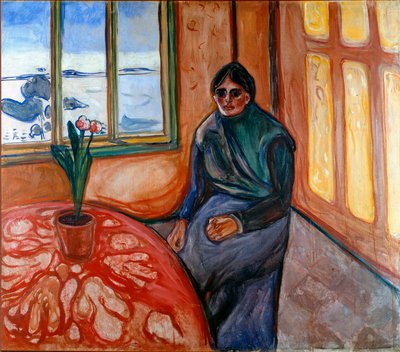 Melancolie (Laura) Maleri av Edvard Munch (1863-1944) 1899 Søn. 110x126 cm Oslo, Kommunale kunstsamlinger Munchmuseet (Musee Munch) av Edvard Munch