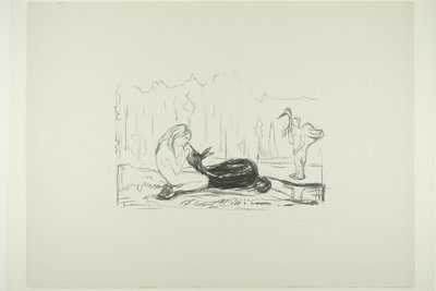 Omega og hjorten av Edvard Munch