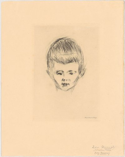 Portrett av Andreas Schwarz av Edvard Munch