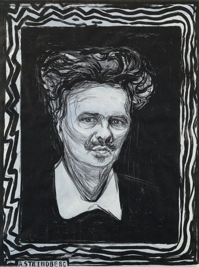 Portrett Strindberg; Portrat Strindberg av Edvard Munch