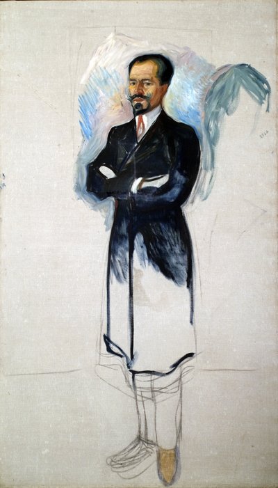 Portrett av Ernest Thiel 1859-1947 av Edvard Munch