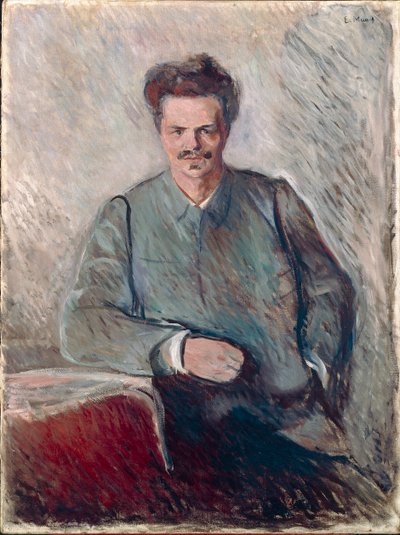 Portrett av Johan August Strindberg (olje på lerret) av Edvard Munch