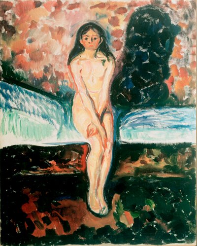 Puberte Etude. Painting by Edvard Munch (1863-1944) Before 1895 Oslo, Kommunes Kunstsamlinger Munch-Museet (Musee Munch) av Edvard Munch