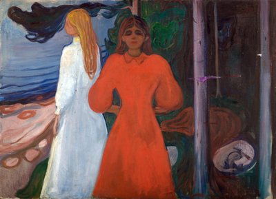 rød og hvit av Edvard Munch
