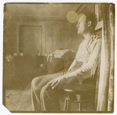 Selvportrett et sted på kontinentet I av Edvard Munch