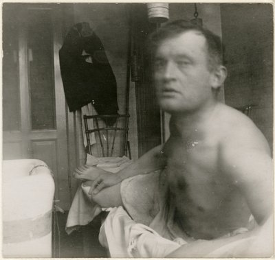 Selvportrett “à la Marat” av Edvard Munch
