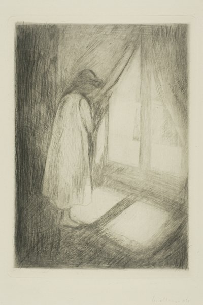 Jenta ved vinduet av Edvard Munch