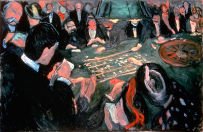 Rulettbordet i Monte Carlo, 1903 av Edvard Munch
