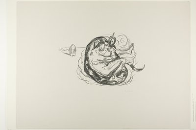Slangen er drept av Edvard Munch