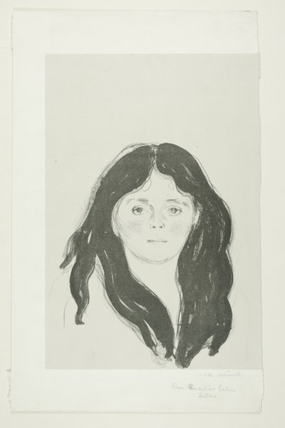 Ung kvinne fra Latinerkvarteret av Edvard Munch