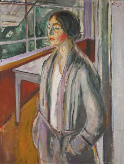 Ung kvinne på verandaen av Edvard Munch