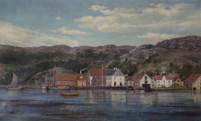 Elva i Flekkefjord av Edvard Skari