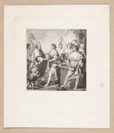 Elieser og Rebekka ved brønnen av Edvard Sonne