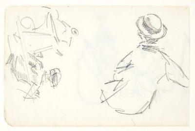 Figurstudier for Langelinie-bildet av Edvard Weie