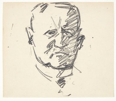 Studer for et portrett av en professor, MD. Carl Lorentzen (1860-1932) av Edvard Weie