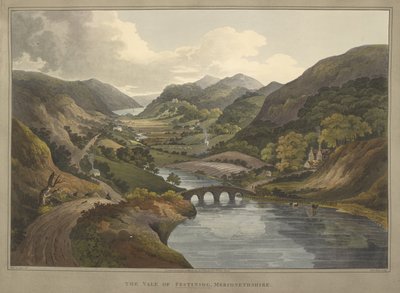 Kart K, Topp 47. 70b Vale of Ffestiniog, Merionethshire av Edward (after) Goodwin