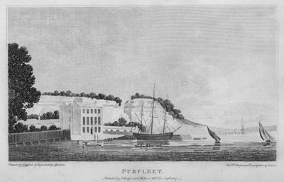 Purfleet (gravering) av Edward (after) Gyfford