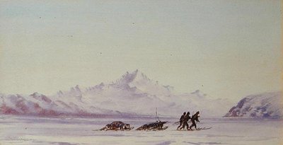 Arctic Scene (akvarell på papir) av Edward Adrian Wilson