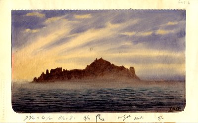 Sør-Trinidad, 1901 (wc på papir) av Edward Adrian Wilson