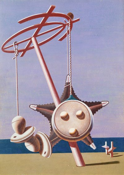Enigma (olje på lerret) av Edward Alexander Wadsworth