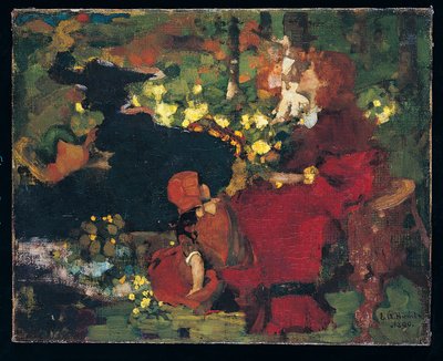 Et basseng i skogen av Edward Atkinson Hornel
