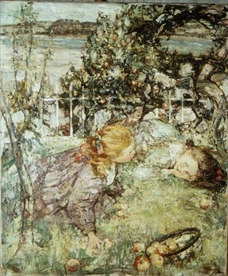 Jenter i en frukthage av Edward Atkinson Hornel