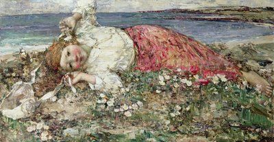 God sommer (olje på lerret) av Edward Atkinson Hornel