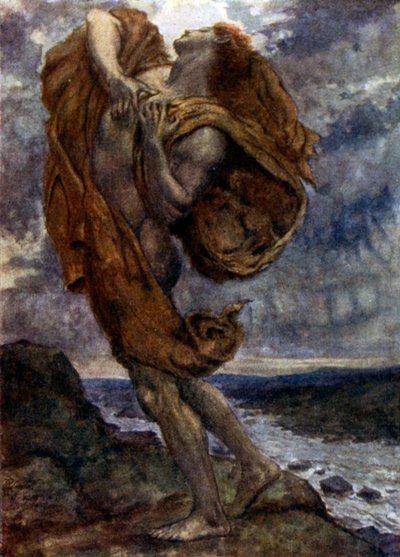 Beethoven: The Allegro Finale of the C-sharp-moll Quartet (farge litho) av Edward Barnard Lintott