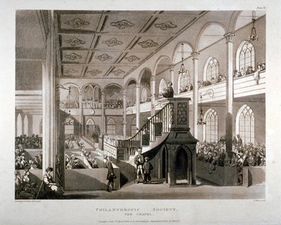 Philanthropic Society Institution Chapel, London Road, Southwark, London, 1809 av Edward Blackburn