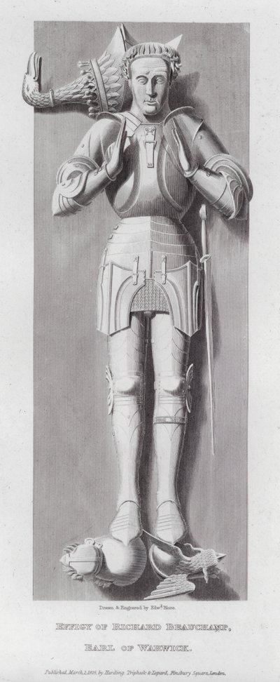 Bilde av Richard Beauchamp, jarl av Warwick (gravering) av Edward Blore