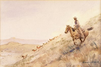 Avrunding av hester av Edward Borein