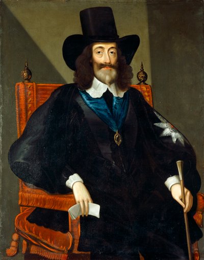 Portrett av Charles I under rettssaken hans av Edward Bower
