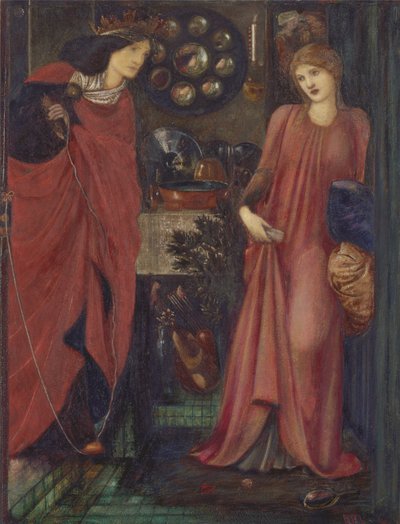 Fair Rosamund og dronning Eleanor av Edward Burne Jones