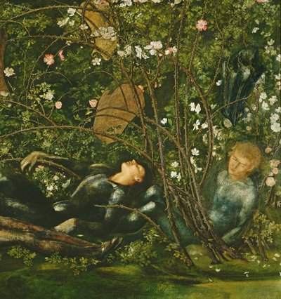 The Knights and the Briar Rose, 1869 (detalj av 198347) av Edward Burne Jones