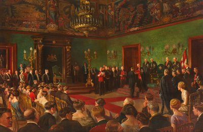 Pilgrimsreise, 26. mars 1926, medlem av den kongelige viktorianske ordenen St John Investiture på Malta av Edward Caruana Dingli
