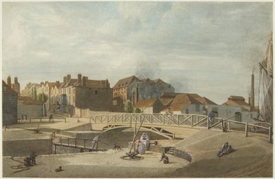 Bathurst Basin (blyant og akvarell på papir) av Edward Cashin
