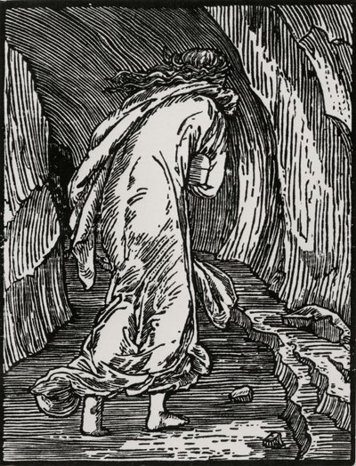 Går inn i helvete av Edward Coley (after) Burne Jones