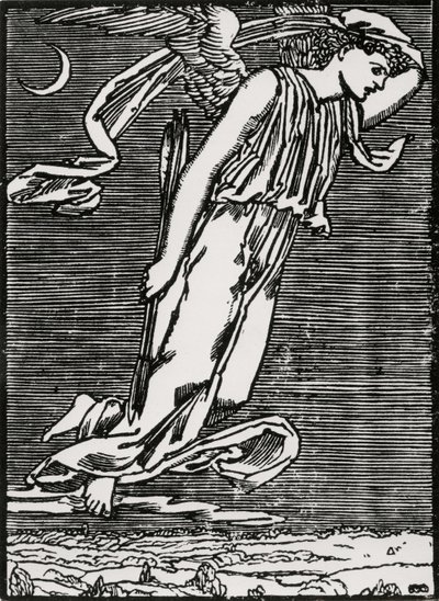 Psyke venter på Amor av Edward Coley (after) Burne Jones