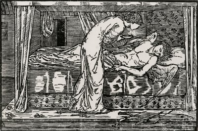 Psyche Spionering av Edward Coley (after) Burne Jones