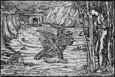 Det svarte vannet av Edward Coley (after) Burne Jones