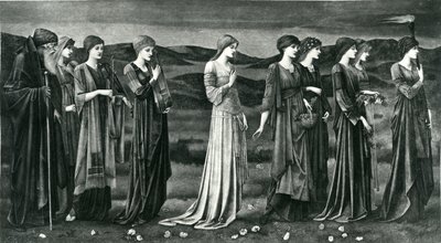 Bryllupet til Psyche av Edward Coley (after) Burne Jones