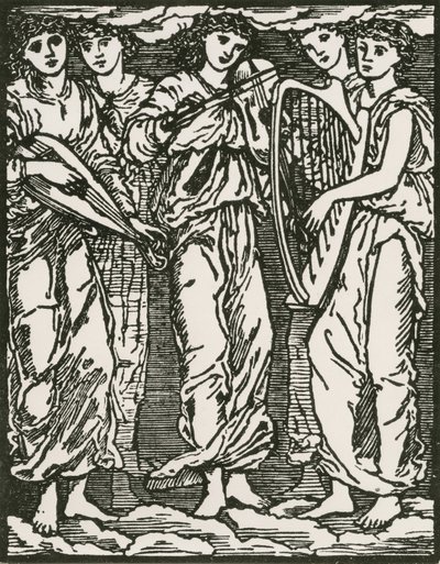 Uten navn av Edward Coley (after) Burne Jones