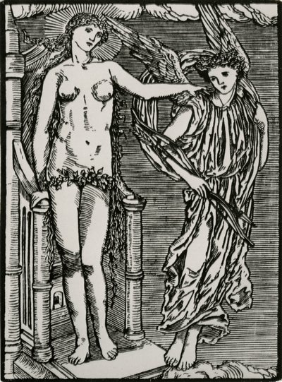 Venus sender Amor til Psyche av Edward Coley (after) Burne Jones