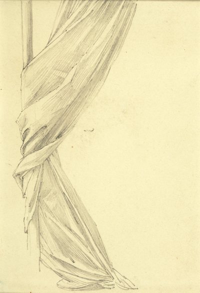 Draperi studie av Edward Burne Jones