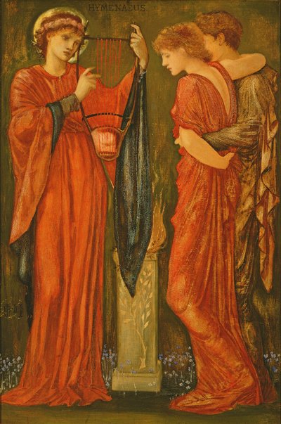 Hymenaeus (olje og bladgull på panel) av Edward Coley Burne Jones