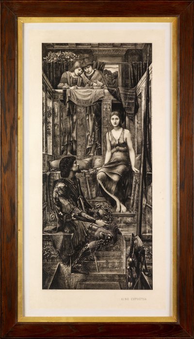 Kong Cophetua og tiggerpiken (fotogravyr) av Edward Burne Jones