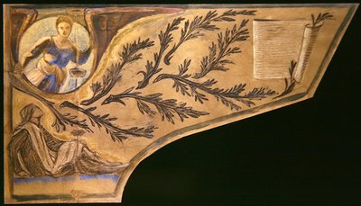 Poet Muse - pianolokkpapir (farget kritt på papir) av Edward Coley Burne Jones